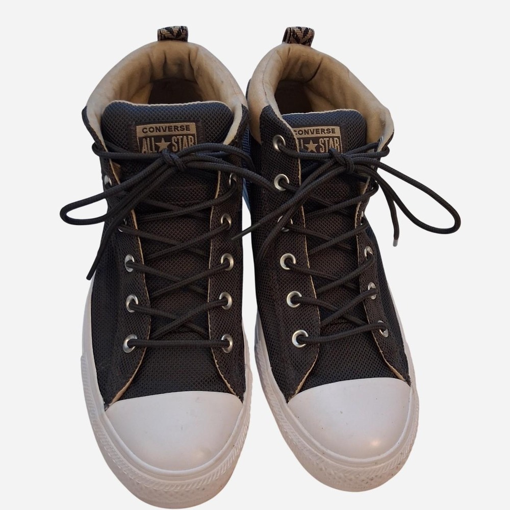 Mens Converse All Star Hi top black sneakers streetwear